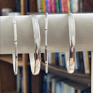 Sterling silver bangle bracelets